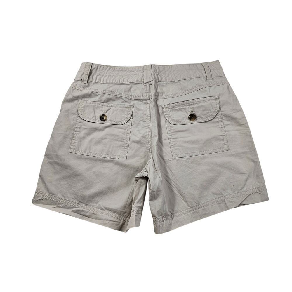 Bass sz 4 packable lightweight brown chino cotton shorts beige tan EUC casual